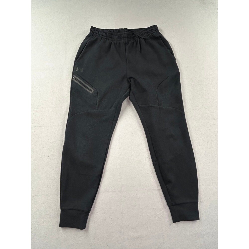 Under Armour Joggers Pants Men’s Medium Unstoppable Fleece Tapered Black